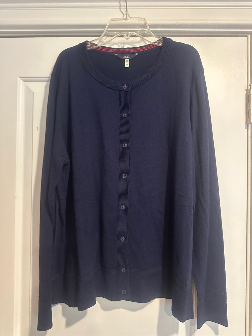Joules Navy Round-Neck Button Cardigan